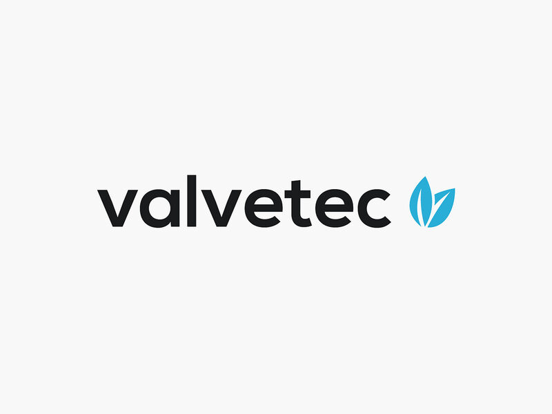 Valveteci must logotüüp helesinise lehemärgiga